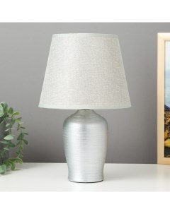 Настольная лампа 16544 1 E14 40Вт серый Risalux