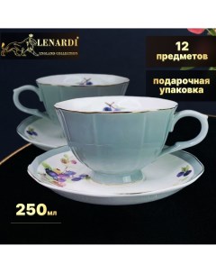 Чайный набор LD133 76 Ягодное поле голубой 250 мл 12 пр Lenardi