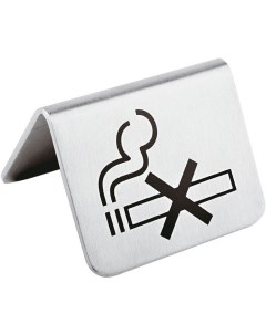 Табличка Не курить 54х50х45мм нерж сталь Paderno