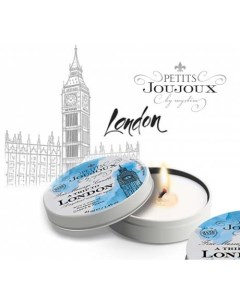 Свеча массажная Petits Joujoux Petits Joujoux London с ароматом ревеня амбры и чёрной смо Daprivet