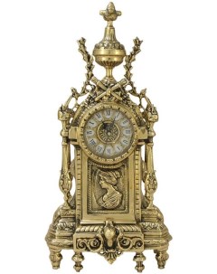 Часы каминные Дон Луи c женским профилем Размер 44x21x12 см Bello de bronze