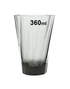 Стакан Urban Glass 360ml Twisted Latte Glass цвет черный Loveramics