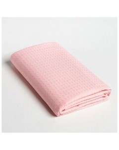 Полотенце вафельное банное 80х150 см цвет пыльно розовый 100 хл 200 г м2 Экономь и я