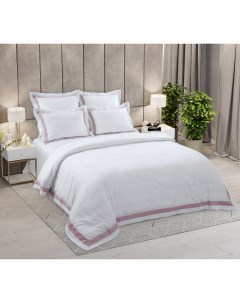 Комплект постельного белья Цветочная идиллия евро сатин белый Текс-дизайн