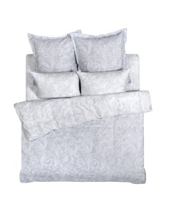 Комплект постельного белья Афина евро сатин серый Арт-дизайн