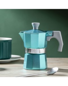 Кофеварка гейзерная Magistro Azure на 1 чашку 50 мл Nobrand