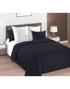 Комплект постельного белья Ночная гроза евро макси перкаль черный Текс-дизайн
