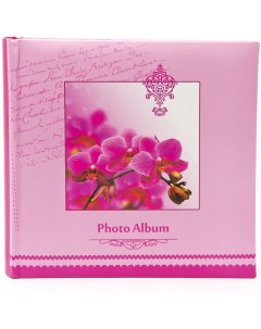 Фотоальбом 200ф 10x15см бум карм с мемо книжн пер т SPRING PAINTS розовый Pioneer