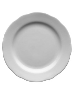 Тарелка мелкая фарфор 17 5 см белый Дулево