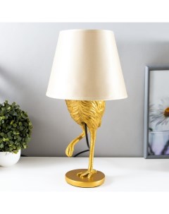 Настольная лампа Аист E27 40Вт золото Risalux