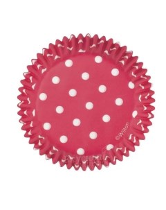 Набор бумажныx форм для кексов Розовый горох диаметр 5 см 75 шт Wilton