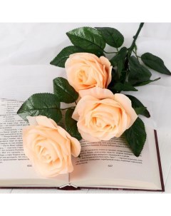 Цветы искусственные Роза Жанна 10х61 см кремовый Nobrand