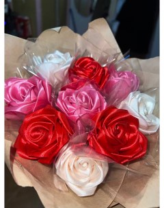 Букет розовых красных белых роз90127914 Yourflowers
