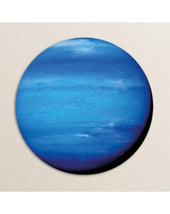 Круглая картина на стекле Планета Нептун d 40 см AGT 40 03 Postermarket