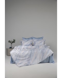 Комплект постельного белья Серена евро тенсел голубой La prima