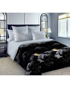 Комплект постельного белья Новолуние полутораспальный перкаль черный Текс-дизайн