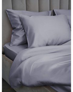 Двуспальный комплект постельного белья из тенселья Graphite на резинке 8 horas of silk