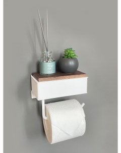 Держатель для туалетной бумаги с полочкой с ящиком 1 Molinardi creativo