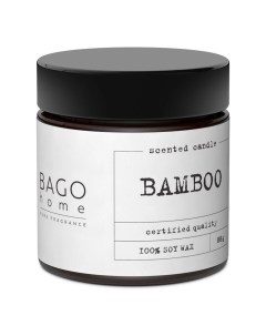 Свеча ароматическая в банке Бамбук Bago home