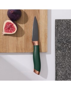 Нож Эсмиральда овощной лезвие 8 5 см цвет зелёный Доляна