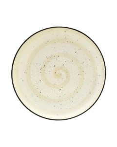 Тарелка Аэрограф керамика 19 см кремовая Elrington