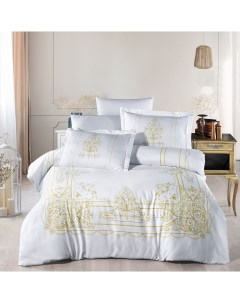 Комплект постельного белья Satin евро сатин Golden Ecosse