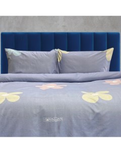 Комплект постельного белья Lukind полутораспальный сатин серый Dome