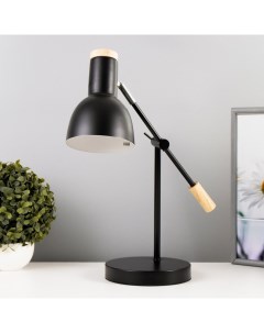 Настольная лампа Джадо E27 40Вт черный 15х15х47 см Nobrand