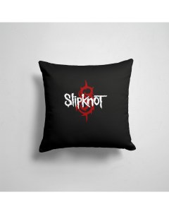 Подушка декоративная 45х45см Рок Slipknot Slipknot Надпись 365home