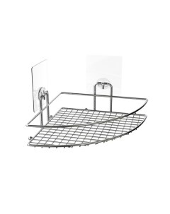 Полка для ванной комнаты настенная угловая Lite KLE LT035 280х205х135 мм хром Kleber
