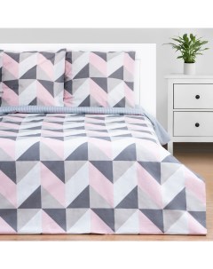 Комплект постельного белья Illusion двуспальный бязь Pink Этель