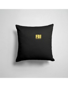 Подушка декоративная 45х45см FBI и POLICE FBI Female Body Inspector 365home