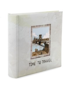 Фотоальбом 200ф 10x15см бум карм с мемо книжн пер т TIME TO TRAVEL Pioneer