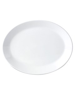 Блюдо овальное Simpl White фарфоровое 34x27 см белое Steelite