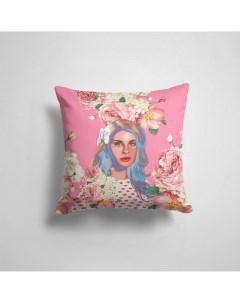 Подушка декоративная 45х45см Разная музыка Lana Del Rey Лана дел рей в цветах 365home