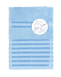 Полотенце махровое 70х130 Патрисия голубой Mia cara