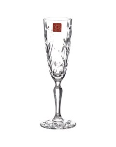 Бокалы для шампанского 160 мл 6шт Cristalleria Italiana SpA Лаурус Без декора 281737 Rcr