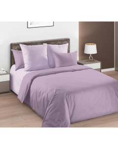 Комплект постельного белья Цветущий сад евро макси перкаль фиолетовый Текс-дизайн