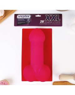 Форма для выпекания XXL силикон 28 см цвет розовый Konfinetta