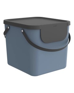 Мусорный контейнер для бытовых отходов Albula 40 л синий Rotho