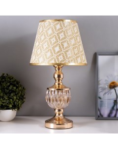 Настольная лампа Василиса E27 40Вт золото Risalux