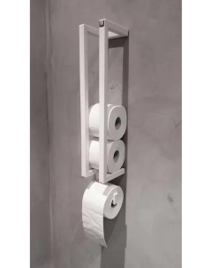 Держатель для туалетной бумаги белый маловый Mebelloft
