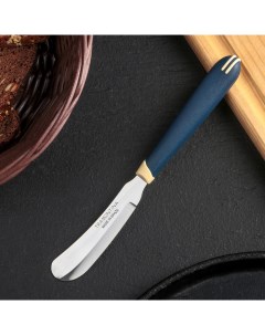 Нож кухонный для масла Multicolor лезвие 7 5 см сталь AISI 420 цвет синий Nobrand