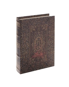 Шкатулка книга с замком деревянная 16x5x24 см Remecoclub