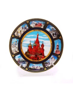 Декоративная тарелка Московские виды 20x20 см Семейные традиции