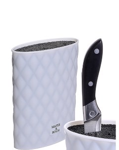 Подставка для ножей с наполнителем 22 5 см белый Mayer&boch