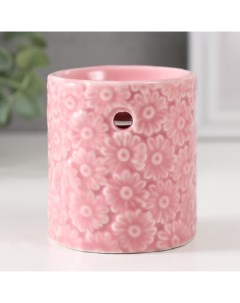 Аромалампа керамика Ромашки розовая 6 7х6 7х7 5 см Nobrand