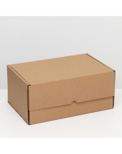 Коробка самосборная Почтовая бурая 40x27x18 см 20 шт Русэкспресс