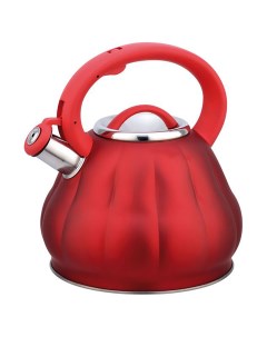 Чайник для плиты со свистком 3 л 9914BH red Bohmann