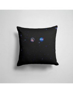 Подушка декоративная 45х45см Популярные иллюстрации Модные NaSa Space Космос Наса 365home